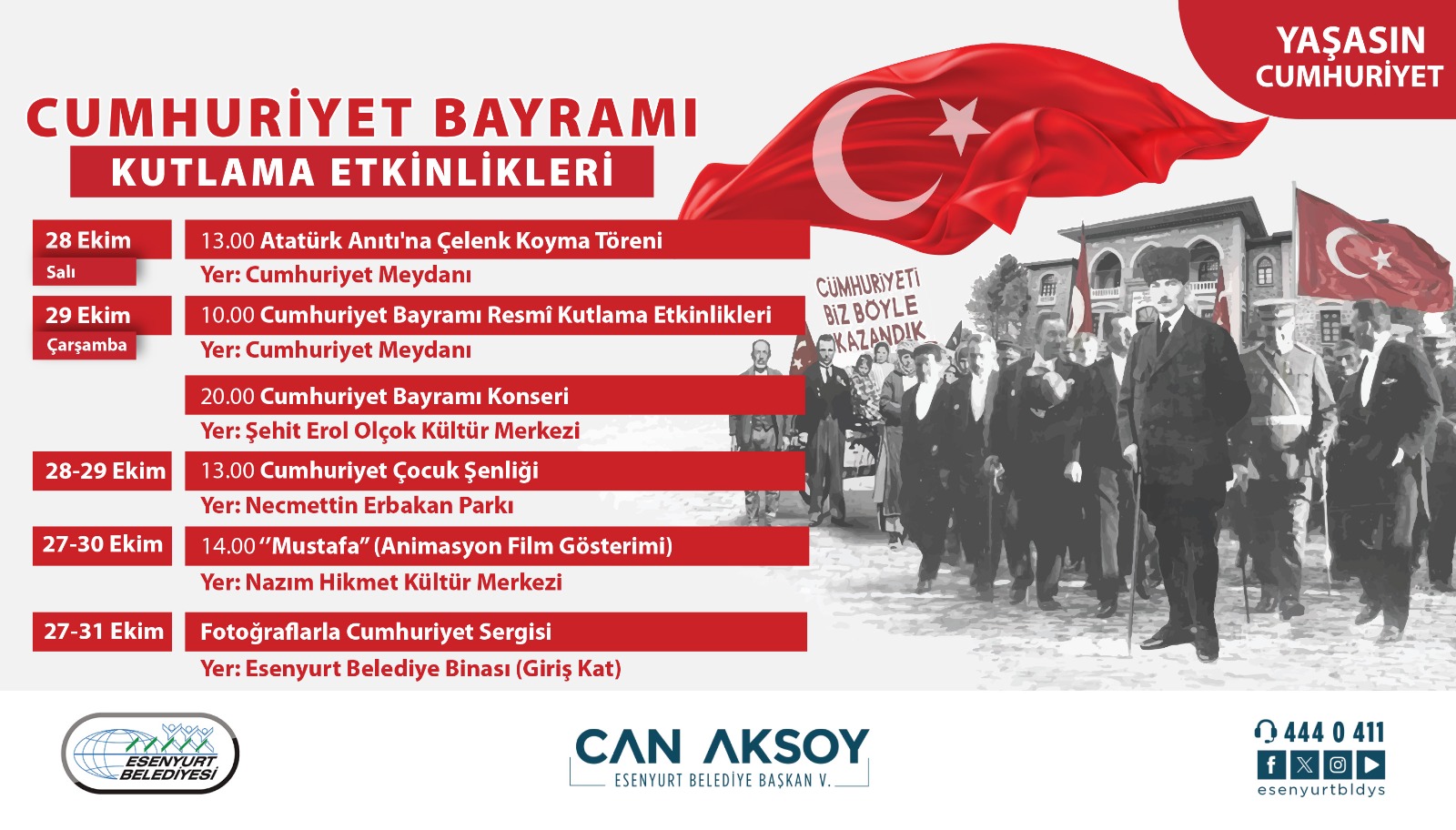 Cumhuriyet Bayramı Kutlama Etkinlikleri
