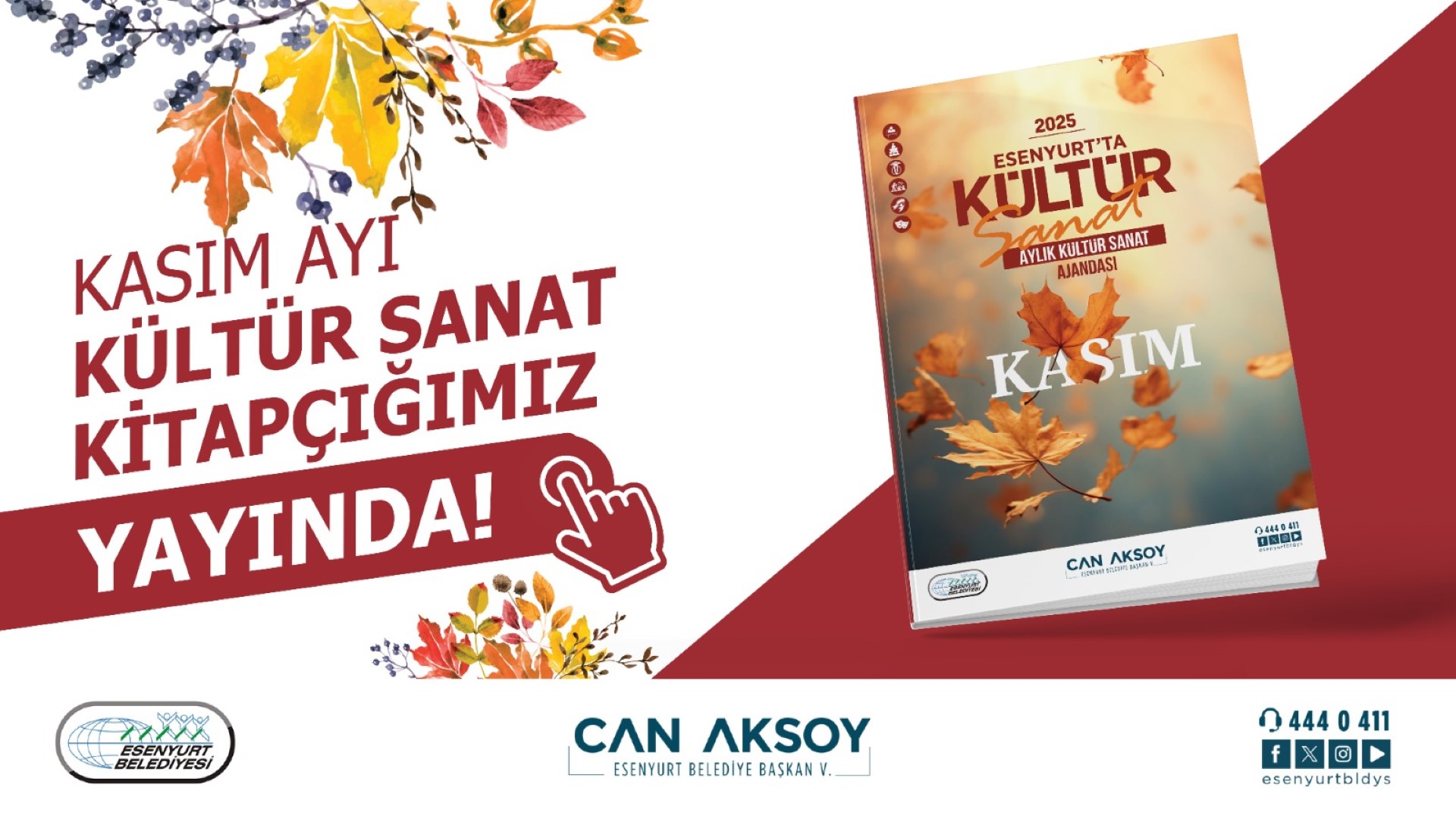 Kasım Ayı Kültür Sanat Kitapçığımız Yayında!